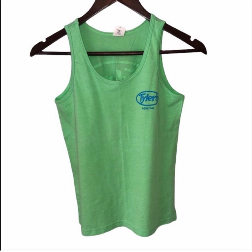 Kid's Tyler’s TX Neon Green Tank Top